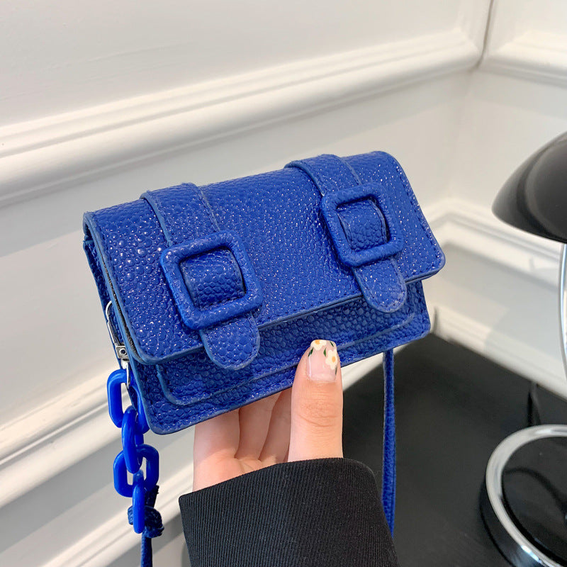 Petit sac carré à bandoulière fleuri à contraste de couleur à la mode