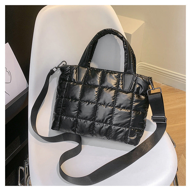 Bolso tipo chaqueta de algodón tipo bandolera con hombro para mujer de gran capacidad