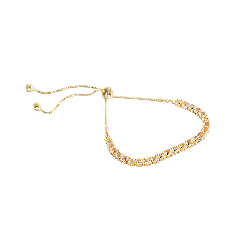Bracelet coulissant pour femme en Zircon raffiné de niche