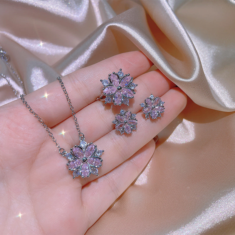 Zircon Wedding Jewelry Suit Women