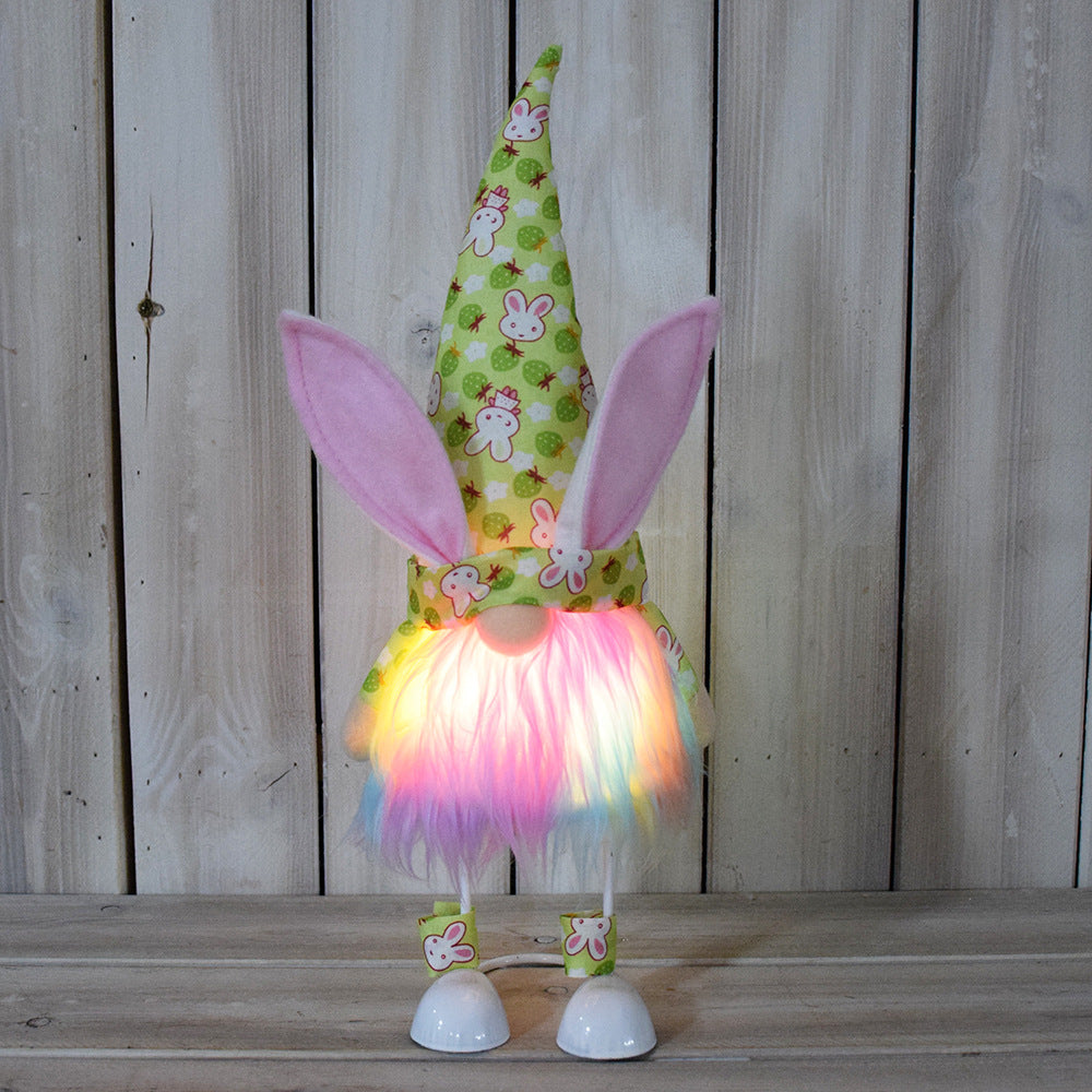 Décorations de poupée bébé sans visage avec lumières de Pâques