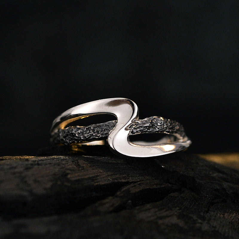 Fashion Unique Design Two-tone Ring
