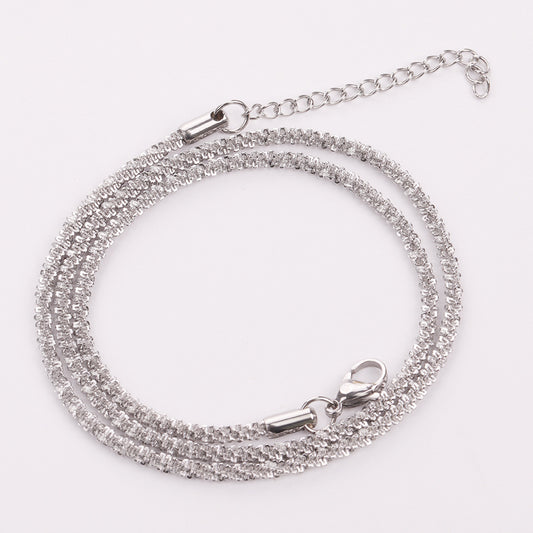 Titanium Steel Starry Cauliflower Necklace For Women DIY
