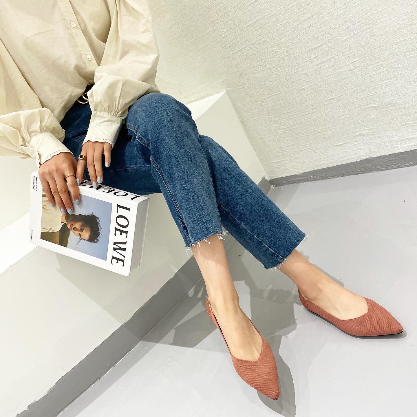 Chaussures plates volantes décontractées à la mode pour femmes