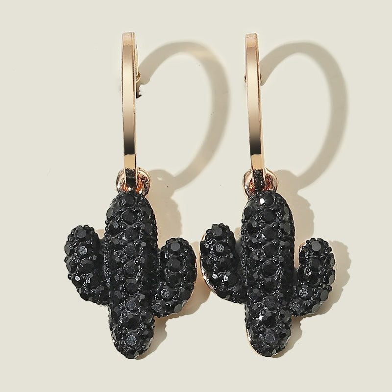 Pendientes oscuros con corazón de lava y corazón cerrado