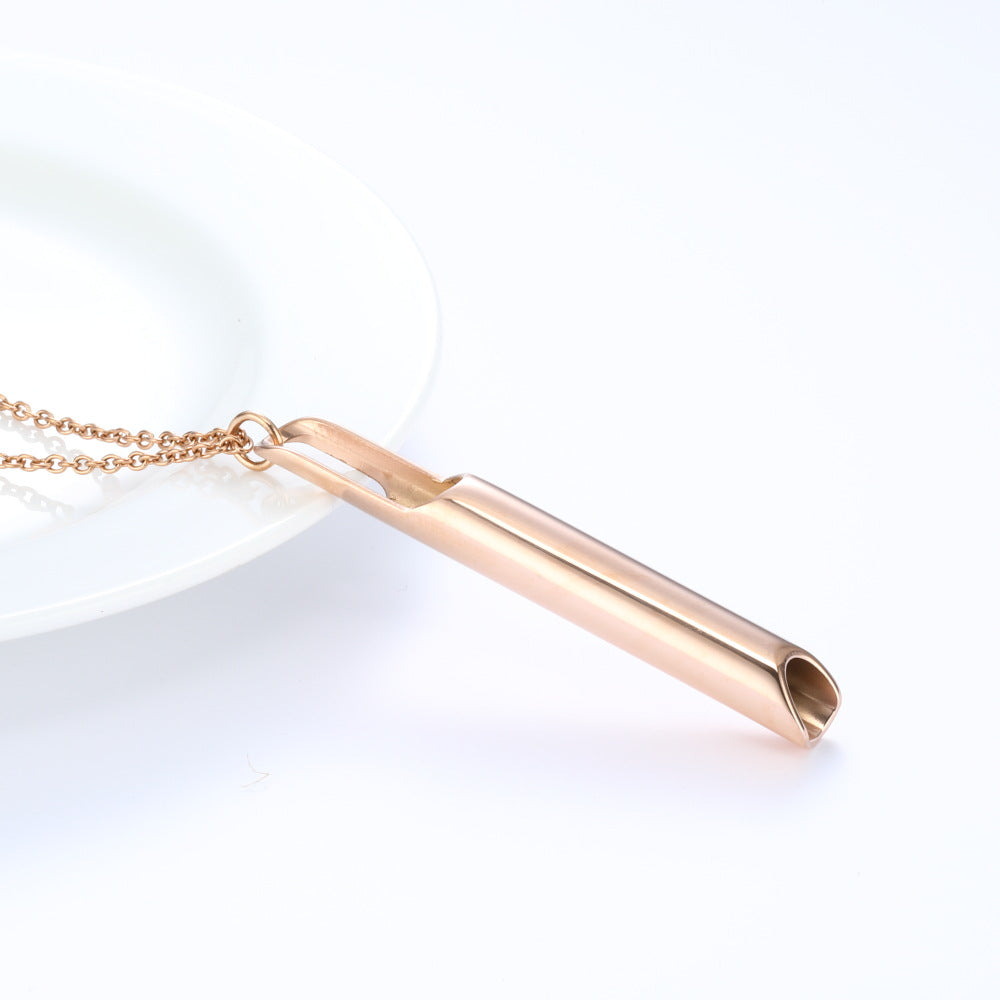 Collier de tube rond de décompression de sifflet de respiration sculpté