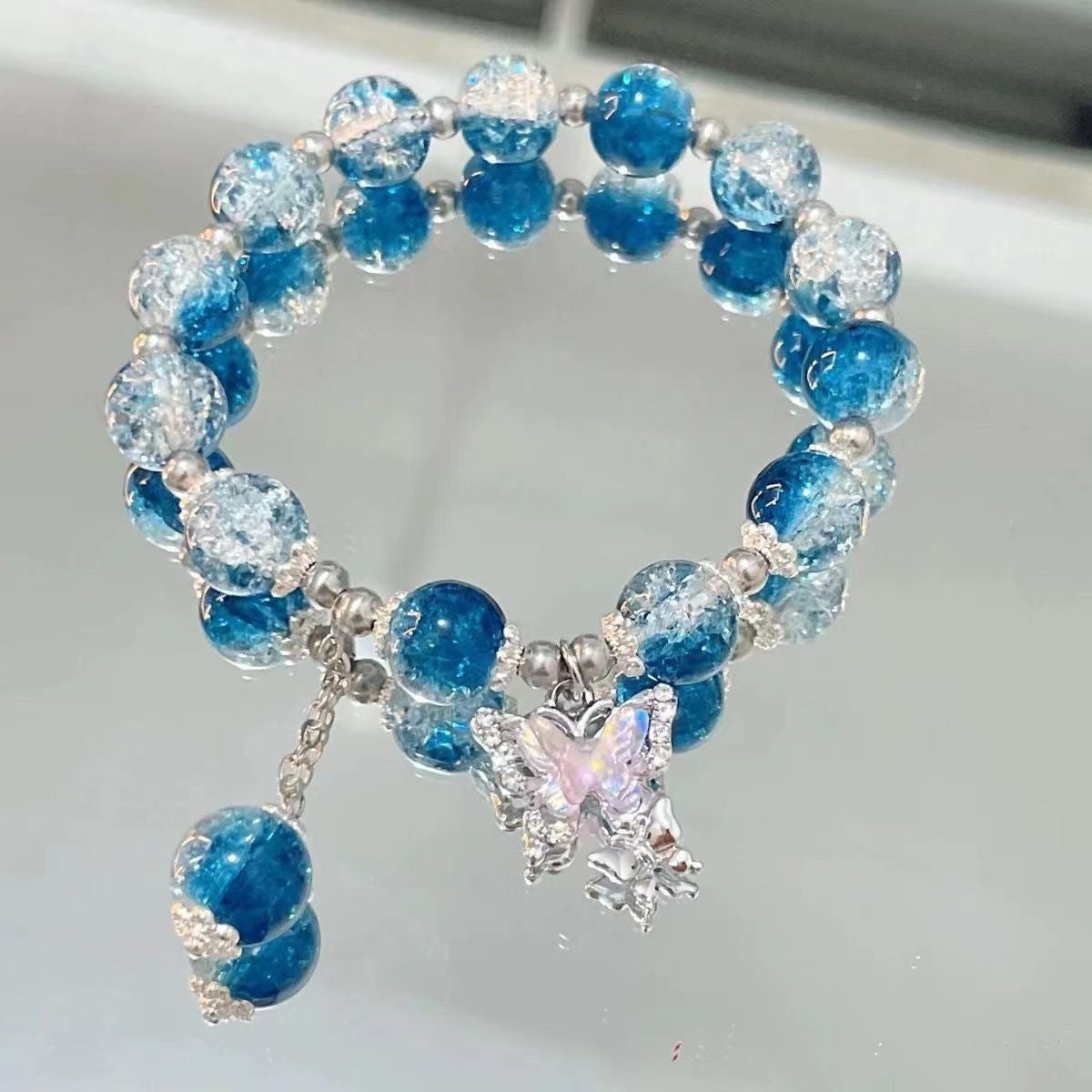 Bracelet de perles cassées papillon féerique pour femme, bijoux à la mode, Design d'intérêt particulier