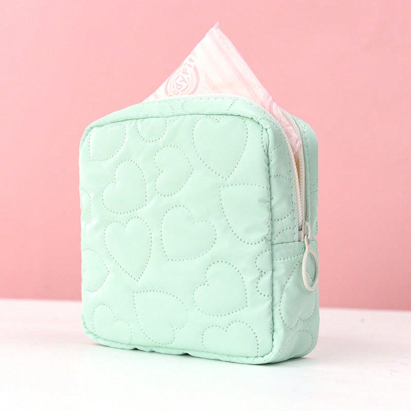Sac de rangement couleur bonbon, mignon, étudiant Portable