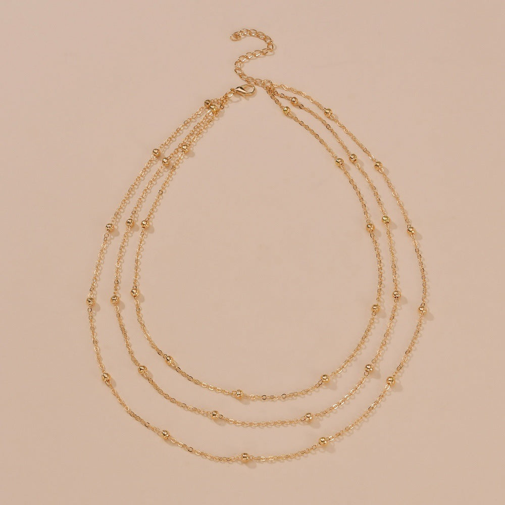 Metal Adjustable Women's Personality Twin Necklace