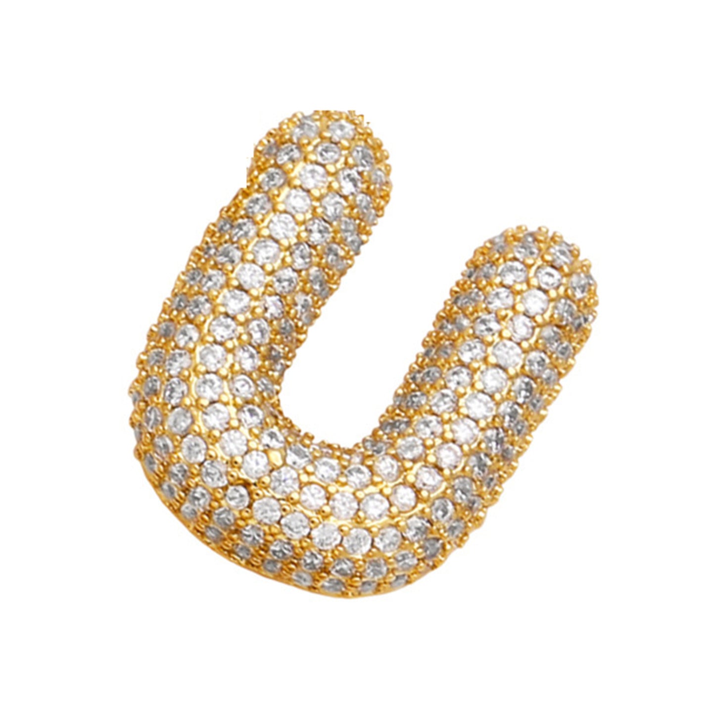 18K Gold Plated Balloon English Letter Pendant Necklace