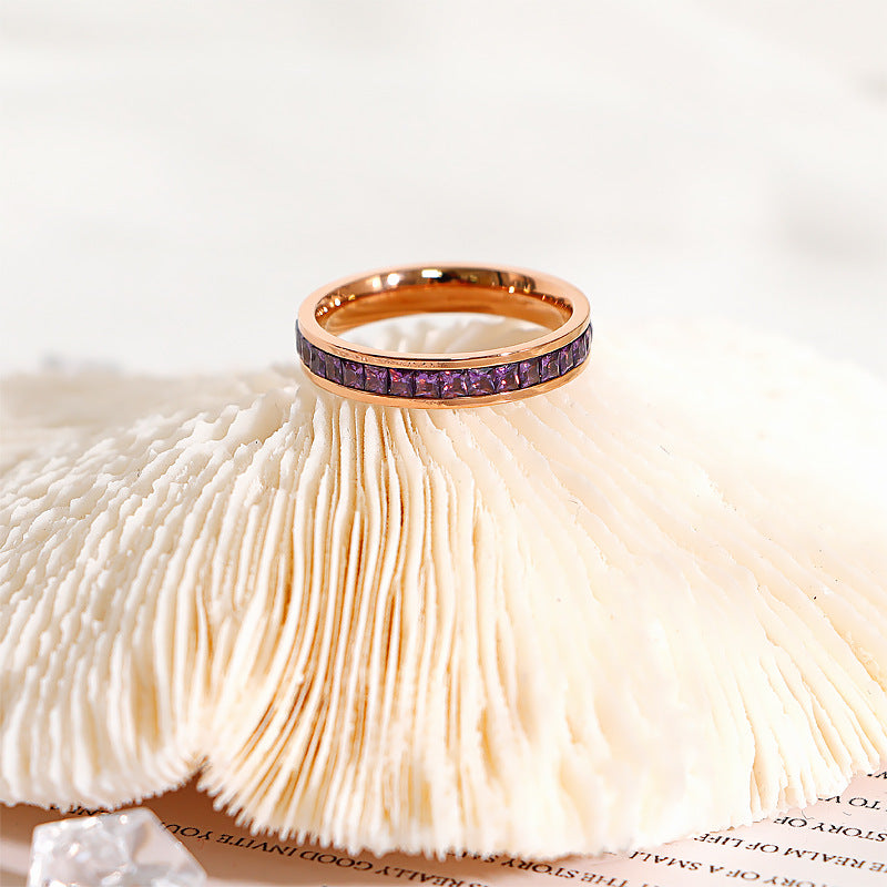 Couleur de bague étoilée simple à la mode