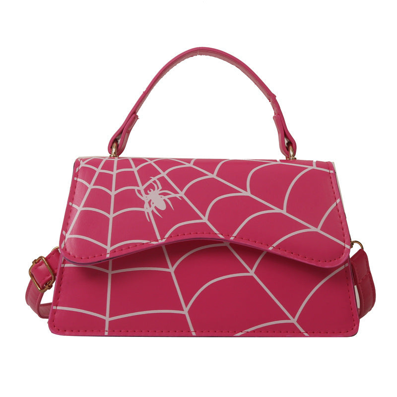 Sac de messager d'épaule impression de toile d'araignée de mode