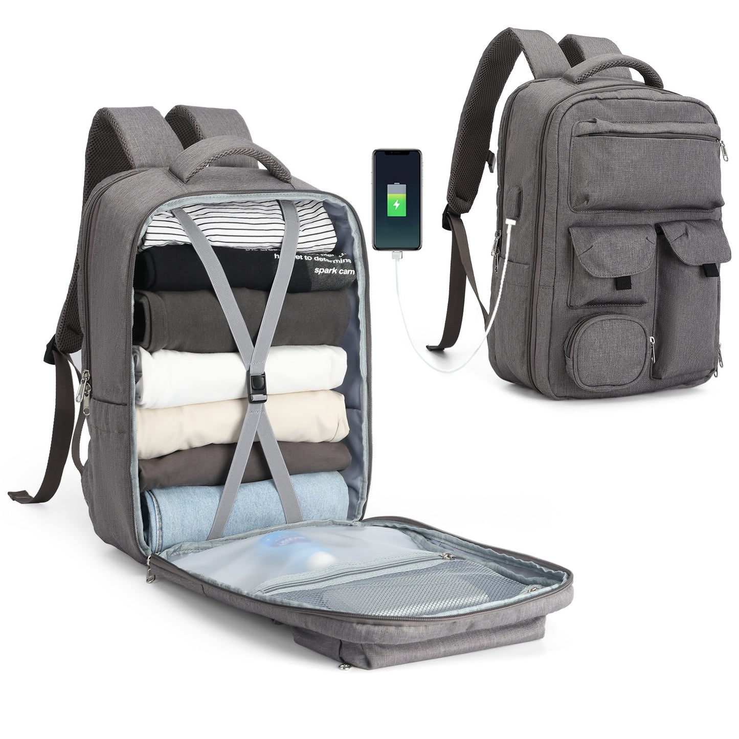 Mochila escolar portátil de gran capacidad para exteriores, a la moda, para hombres y mujeres