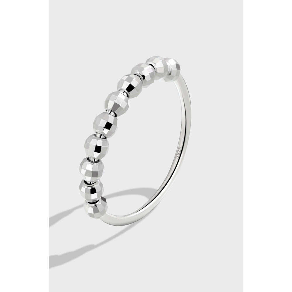 Anillo móvil con cuentas de moda para mujer