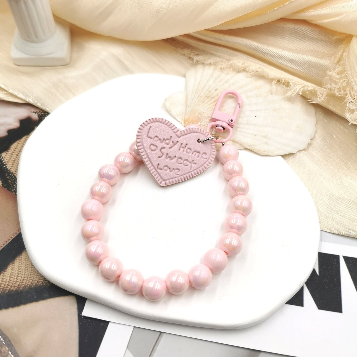Porte-clés pour étui de téléphone bricolage, couleur bonbon à la mode