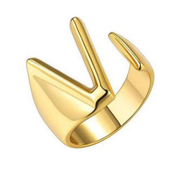 Women's Personality Fashion 26 English Letters Ring