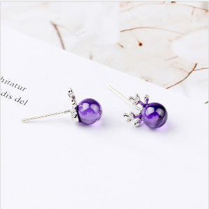 Petites boucles d'oreilles coréennes exquises, style froid