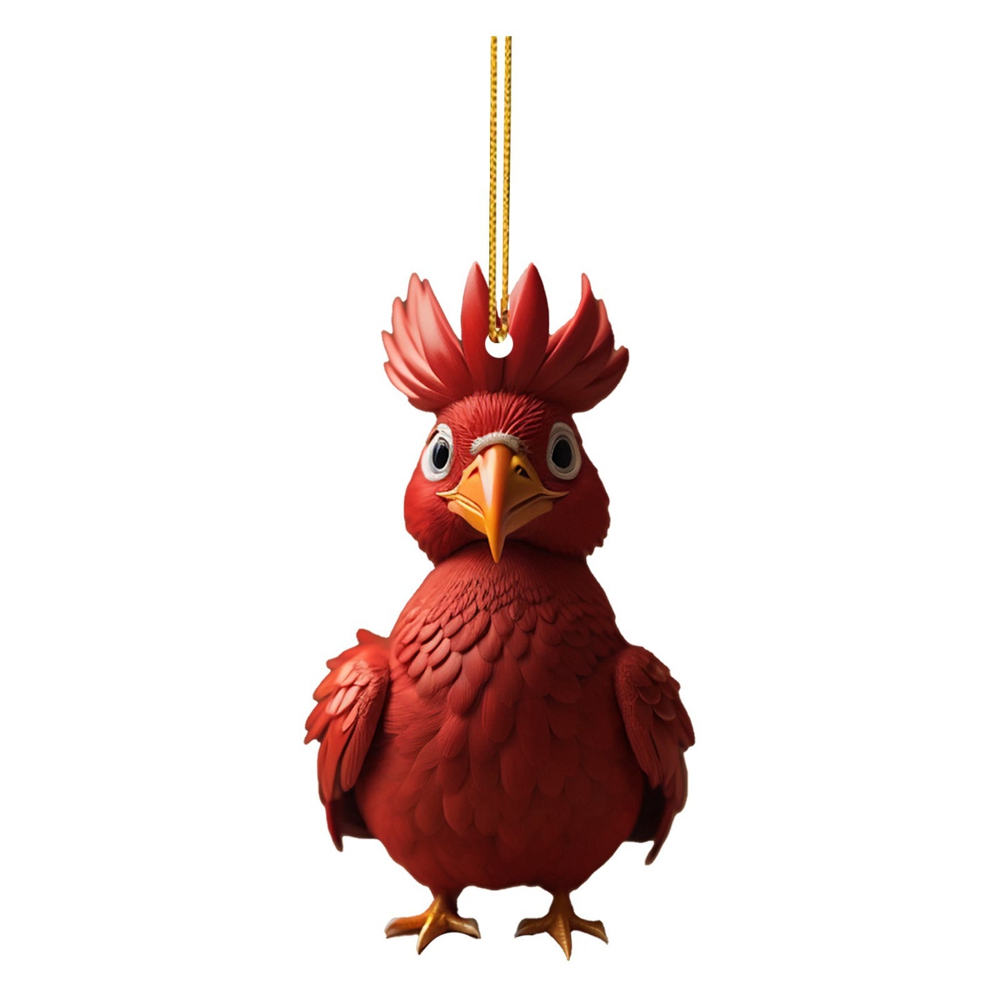 Pendentif arbre de poulet Animal créatif de noël en acrylique