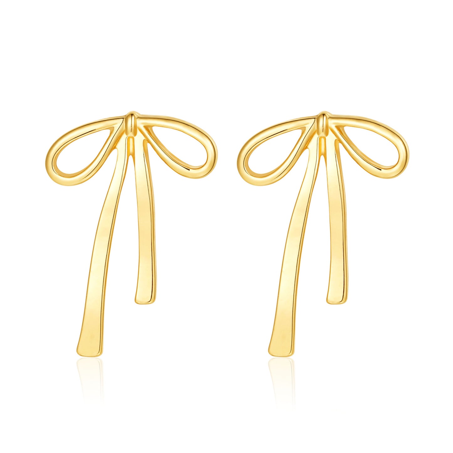 Boucles d'oreilles nœud en alliage pour femmes, légères