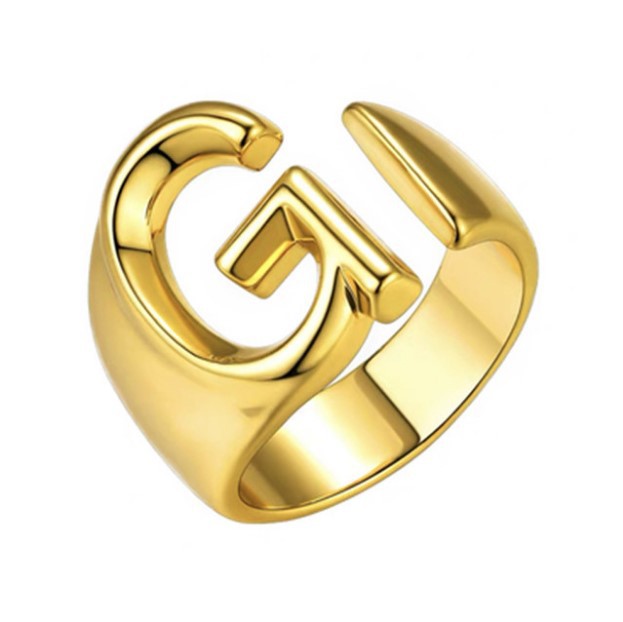 Women's Personality Fashion 26 English Letters Ring