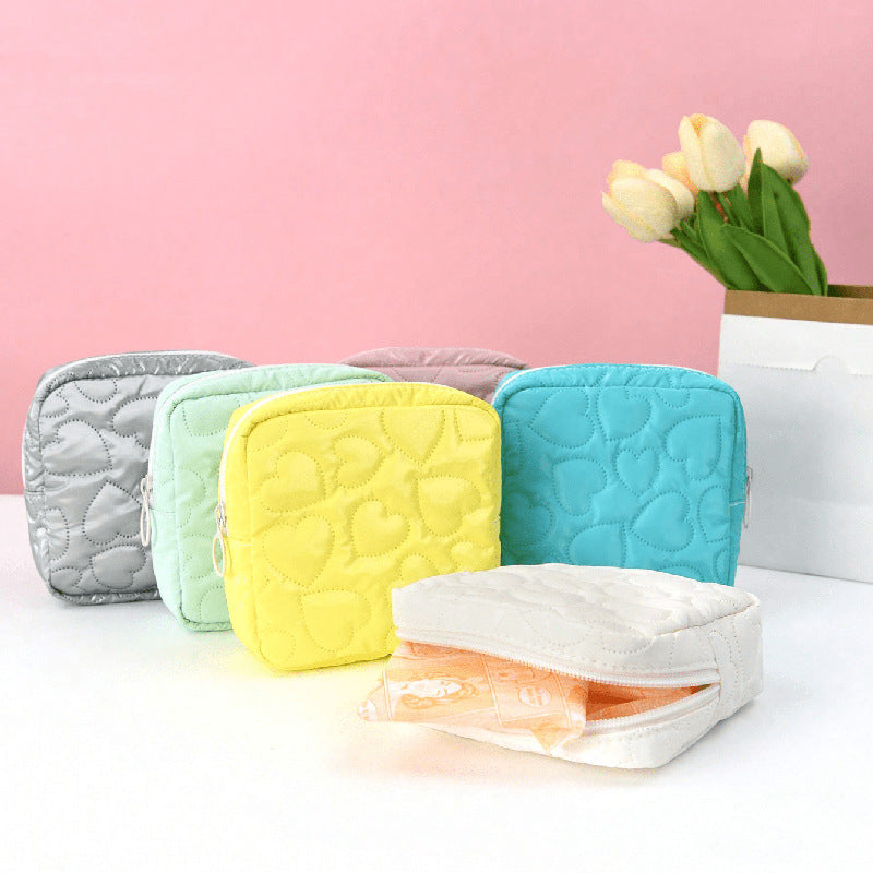 Sac de rangement couleur bonbon, mignon, étudiant Portable