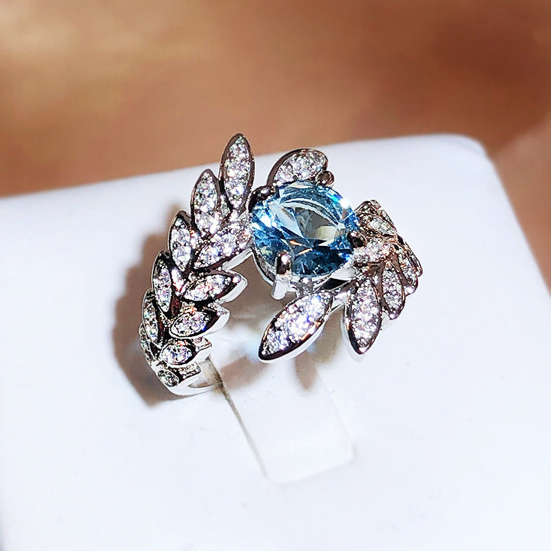 Bague Super Plume De Paon Ouverture Femelle