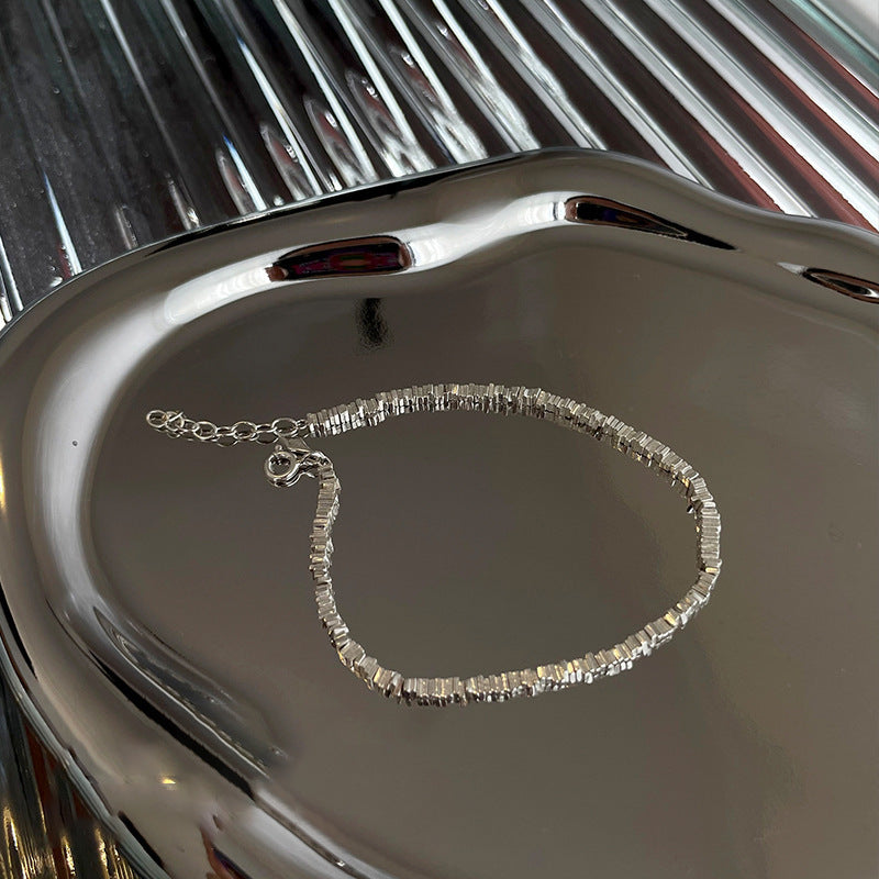 Collier Argent Géométrique Mode Rétro Femme