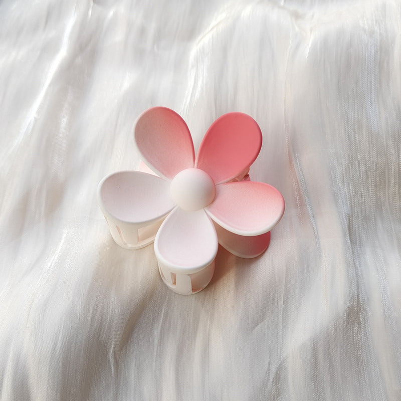 Pince à cheveux fleur givrée couleur bonbon d'été