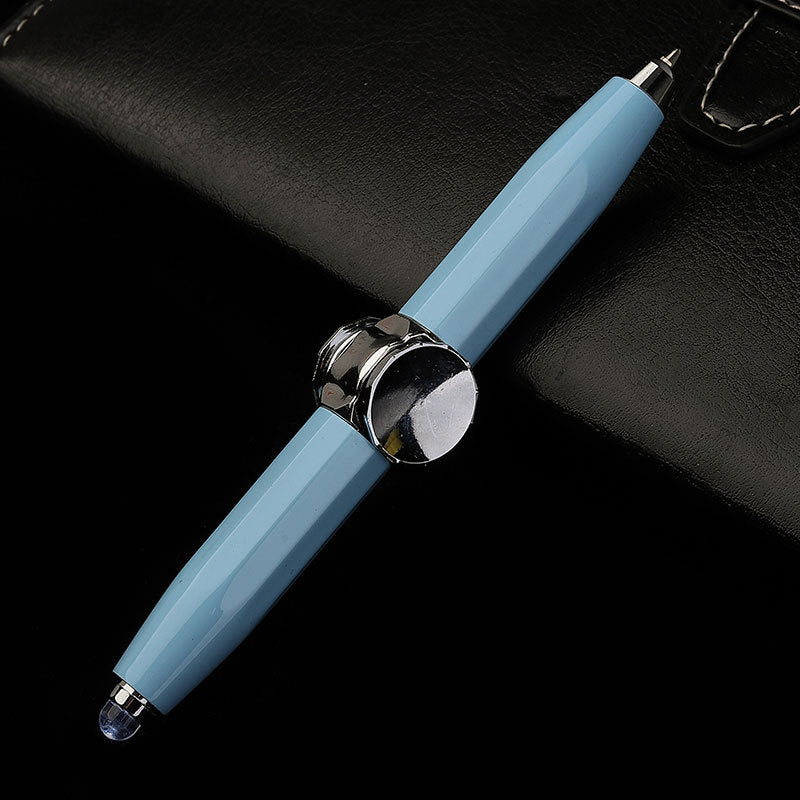 Stylo à bille en métal gyroscopique à décompression rotative, stylo LED multifonction créatif, à la mode, fournitures scolaires et de bureau, stylos d'écriture