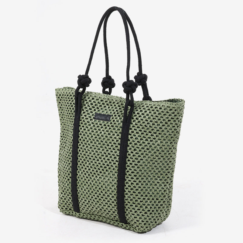 Sac tissé simple à une épaule de grande capacité ajouré