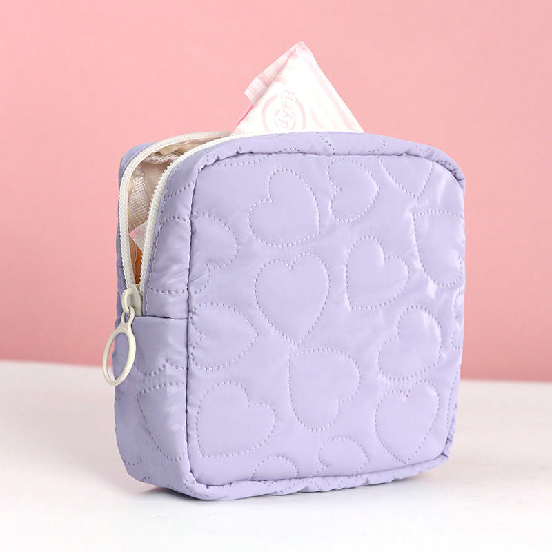 Sac de rangement couleur bonbon, mignon, étudiant Portable