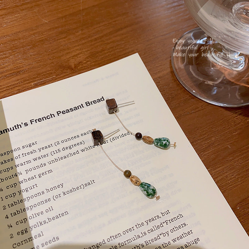 Niche Natural Stone Imitated Earrings For Women