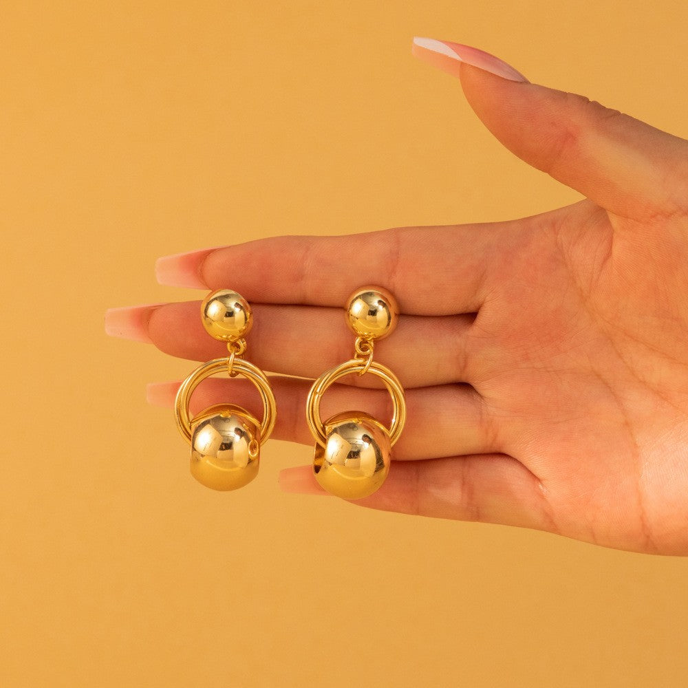 Boucles d'oreilles Street Shot simples et assorties pour femmes