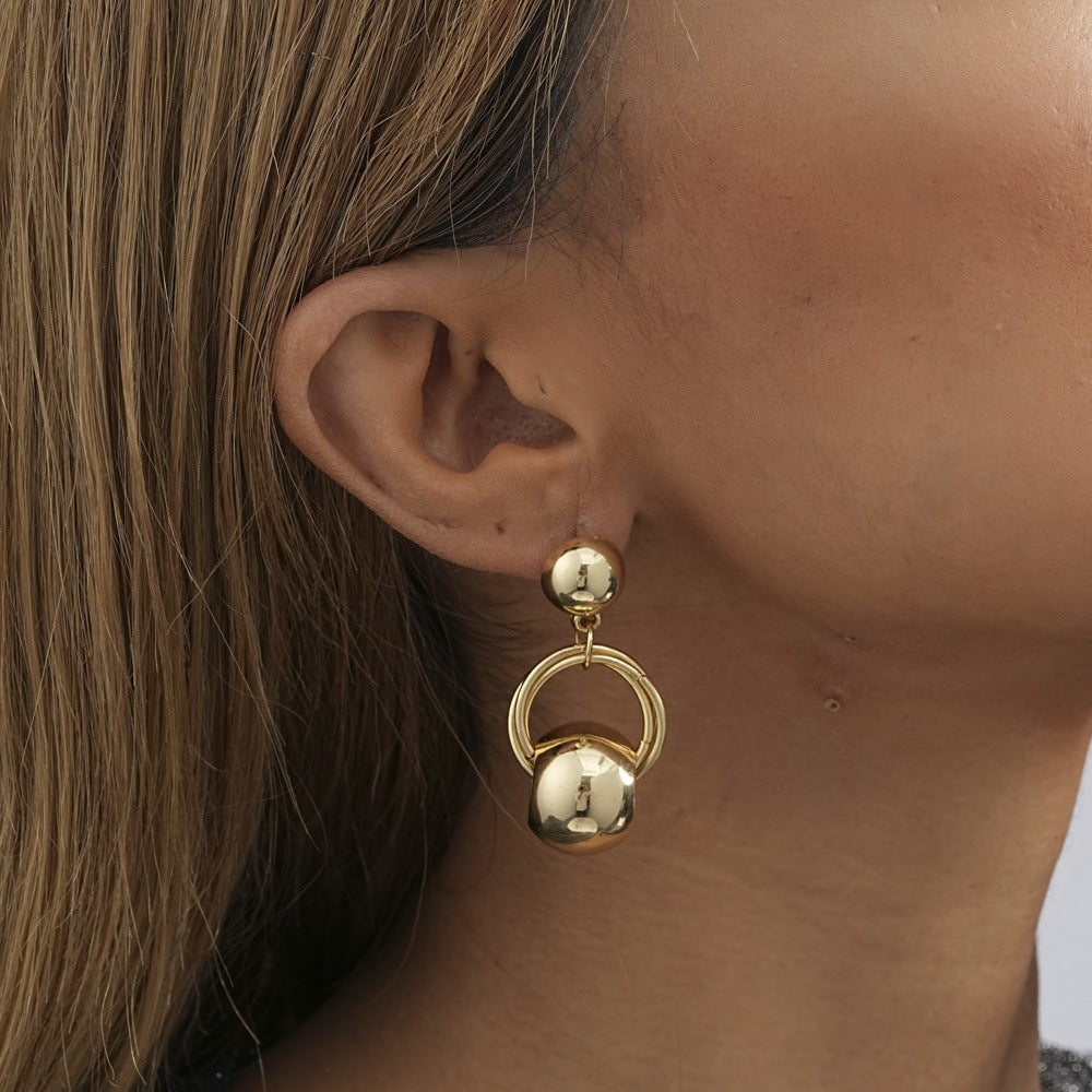Boucles d'oreilles Street Shot simples et assorties pour femmes