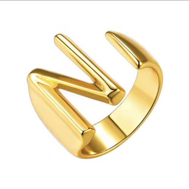 Women's Personality Fashion 26 English Letters Ring