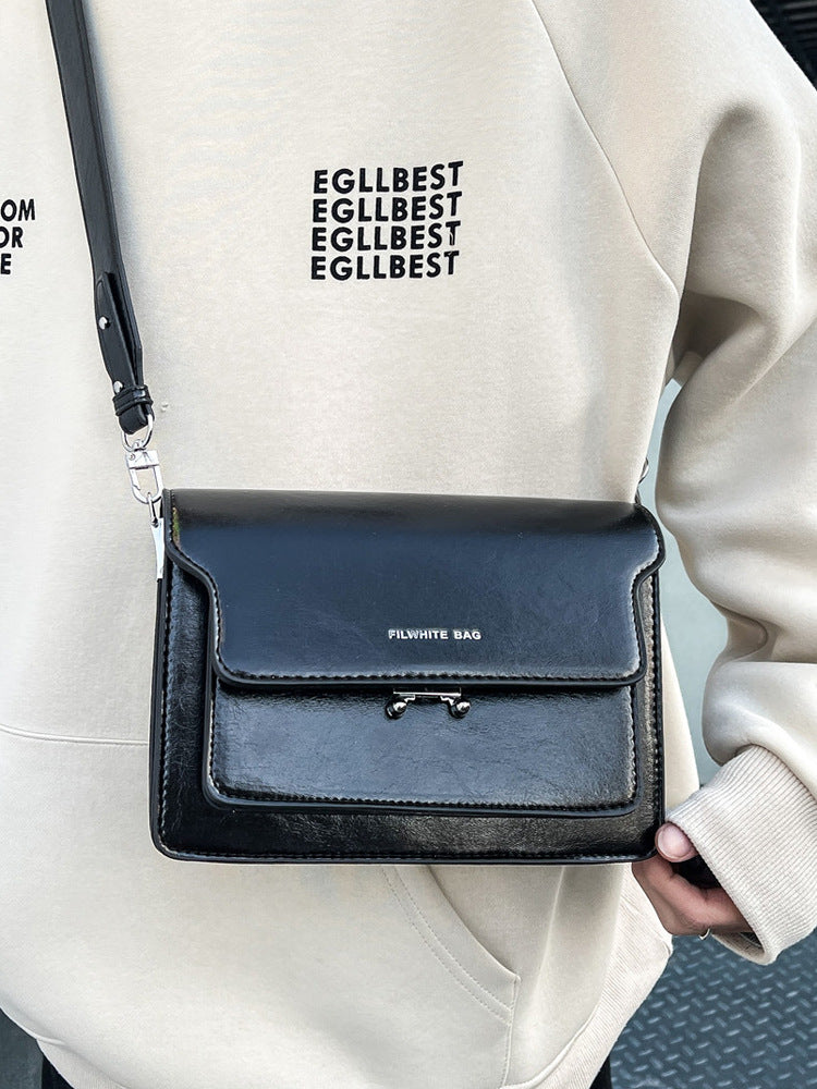 Simple PU petit carré étudiant mode décontracté tout-match sac à bandoulière