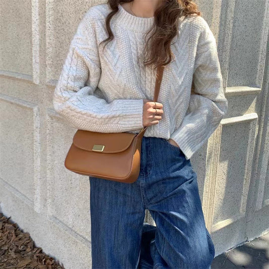 Automne et hiver nouvelle minorité tout-match décontracté petit sac carré épaule sous les bras sac de messager
