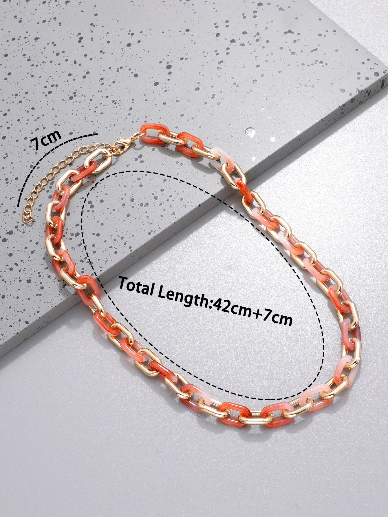 Collier de texture acrylique couleur Street Shot populaire