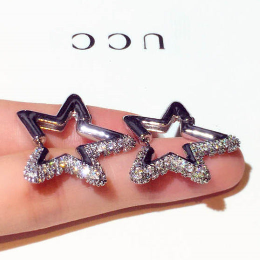 Zircon XINGX boucles d'oreilles capricieuses femme