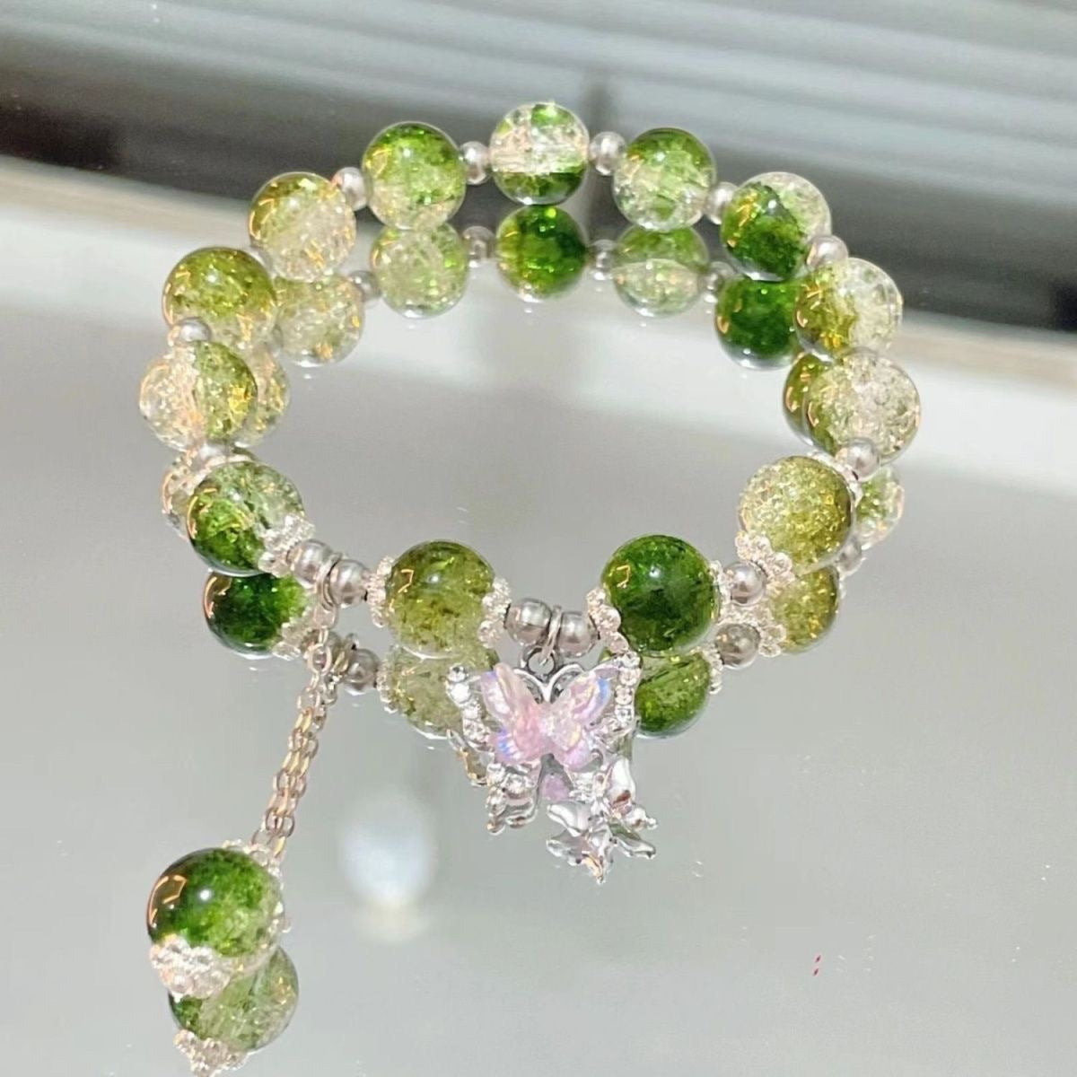 Bracelet de perles cassées papillon féerique pour femme, bijoux à la mode, Design d'intérêt particulier