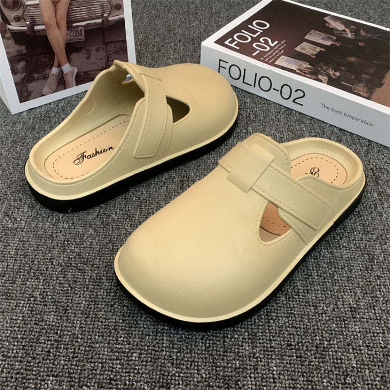 Pantoufles antidérapantes pour femmes, protège-orteils en plastique pour chaussures