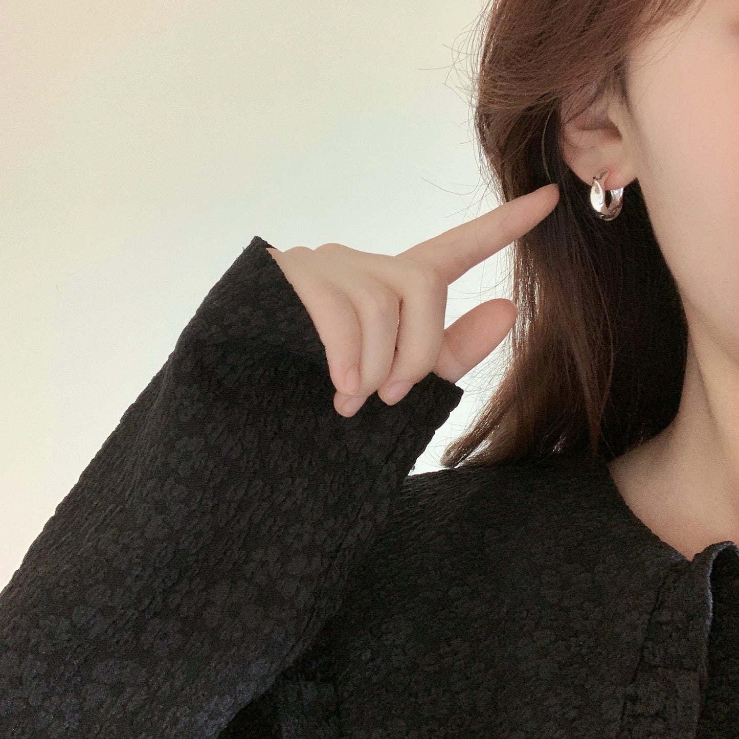 Boucles d'oreilles irrégulières Normcore minimalistes d'intérêt particulier