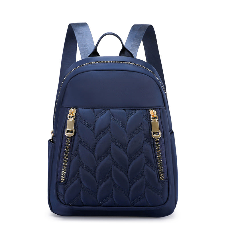 Mode femmes sac à dos Simple losange tendance couleur unie
