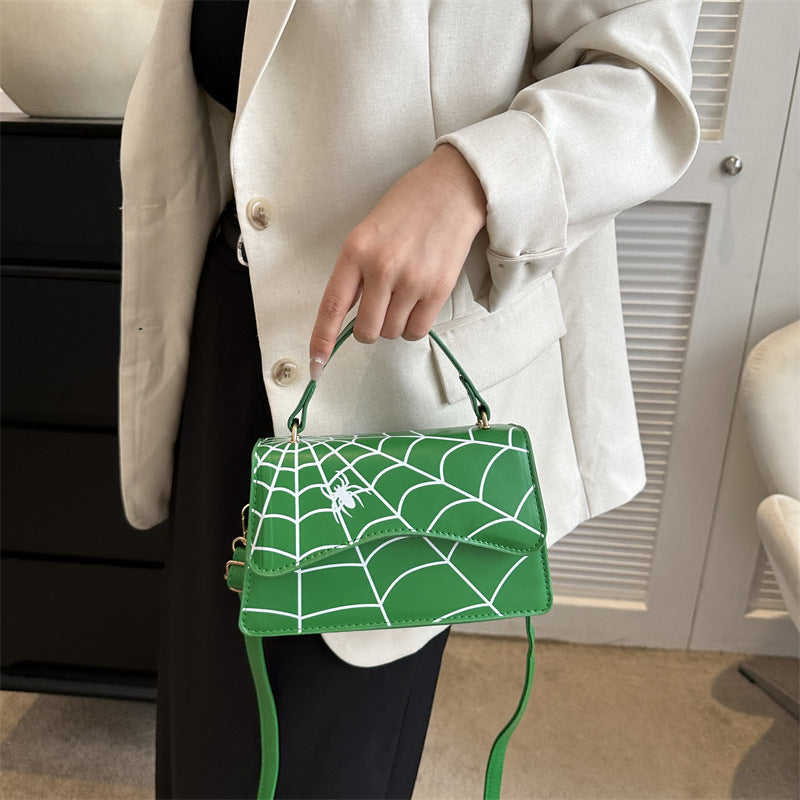 Sac de messager d'épaule impression de toile d'araignée de mode
