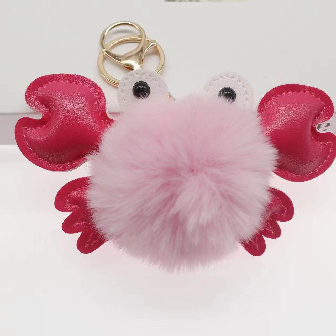 Pendentif porte-clés crabe mignon de dessin animé