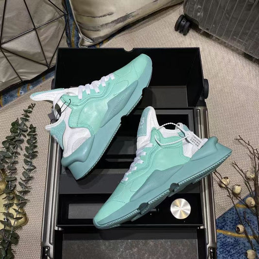 Zapatos para correr de cuero perforados, transpirables, informales, resistentes al desgaste