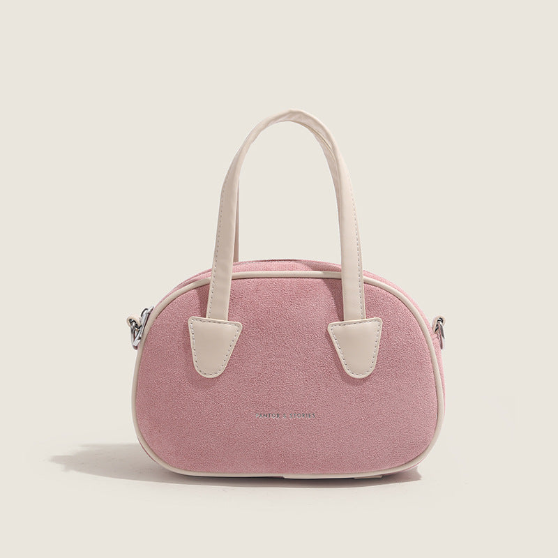 Sac d'oreiller givré de couleur contrastée de Bowling Portable de niche de corée du sud