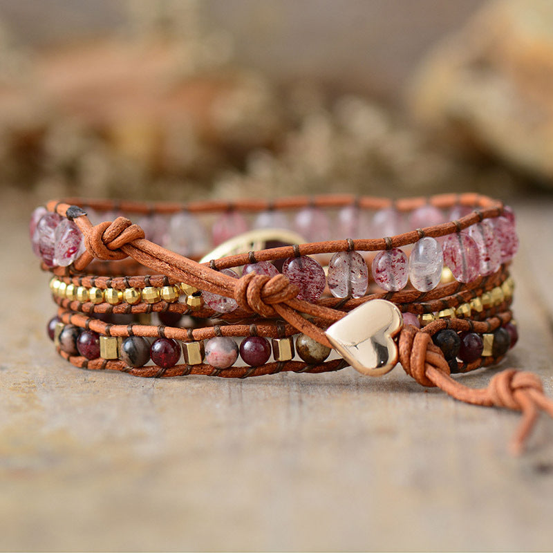 Bracelet de perles tissées à la main, personnalité de la mode