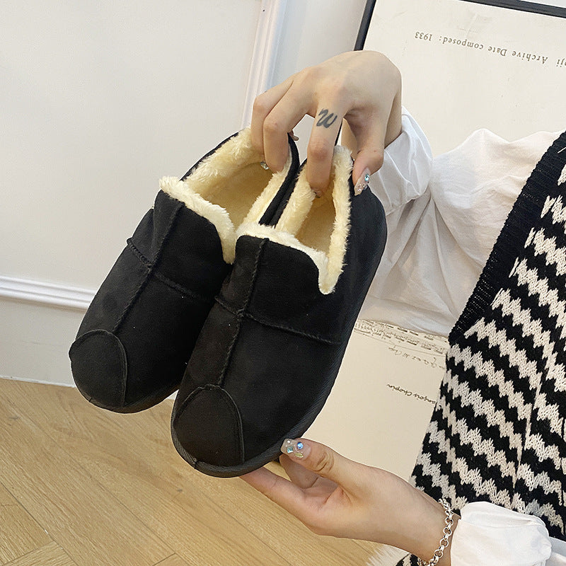 Women's Cotton Warm With Velvet Snow Boots