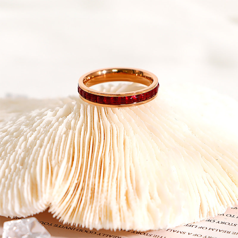 Couleur de bague étoilée simple à la mode